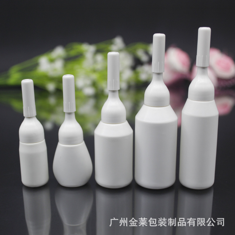 10 mlpet plastic transparency aircraft bottle 3-30 ml white trial KT series liquid bottle