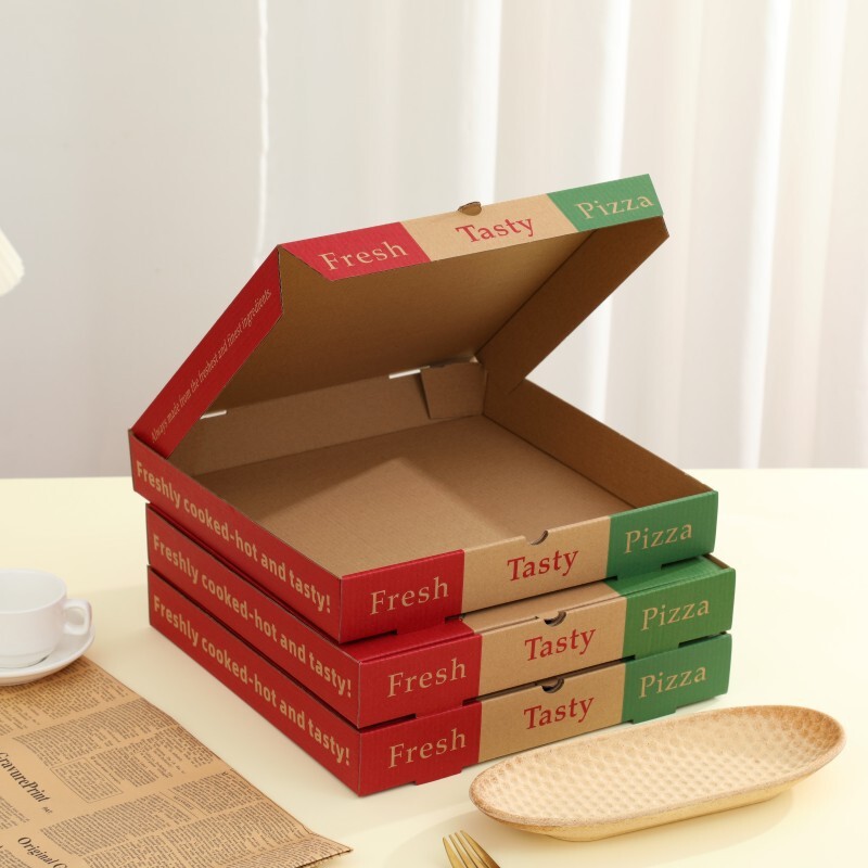 Pizza box, 7, 9, 10, 12 inch one-time pack, aluminium fold box, pizza box, paper box