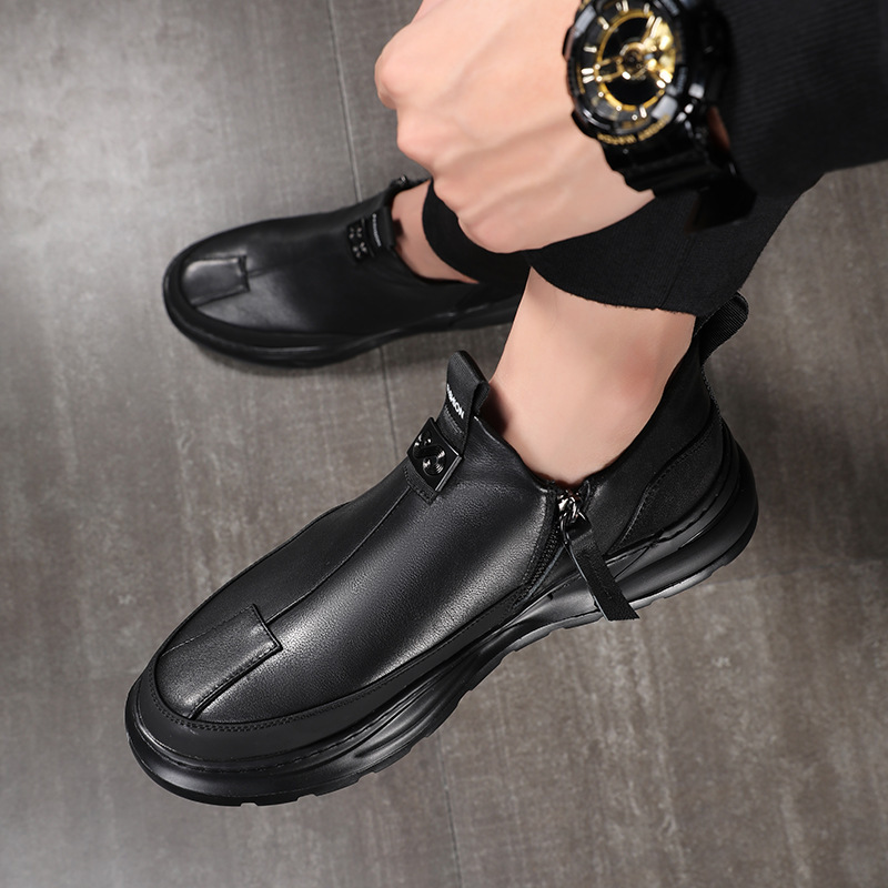 5075 Fashion Boots, Man's Recreation, Lazy Shoes, Soft-Skinned Shoes