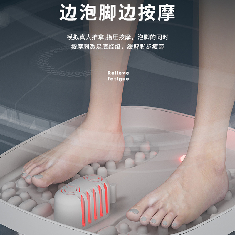 貽康可摺疊泡腳桶恆溫加熱按摩家用全自動足浴器電動養生洗腳盆