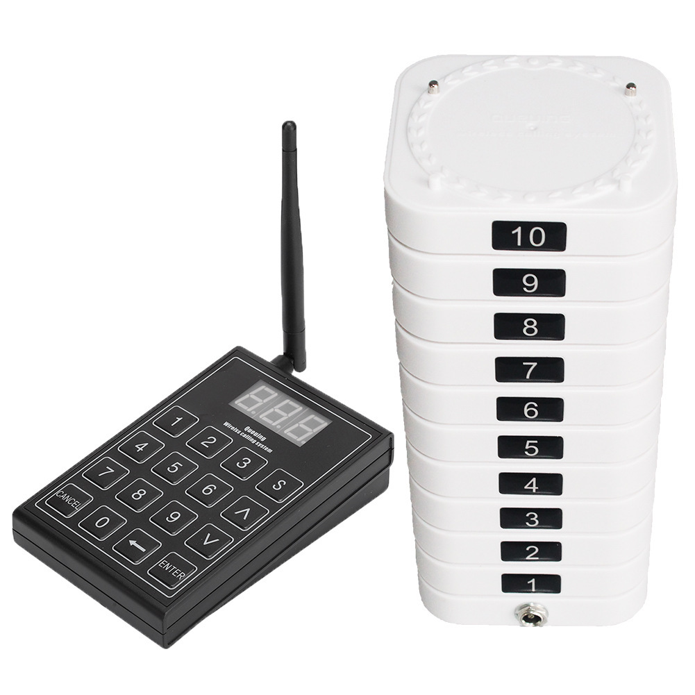 SU-669S-B wireless caller, Café caller, vibrating menu caller.