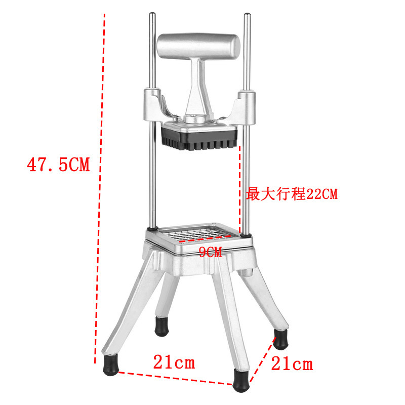 A multi-purpose fruit and vegetable cutter.