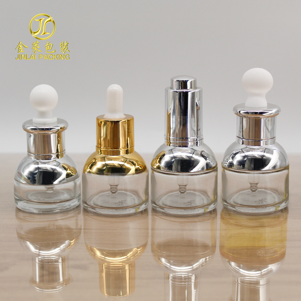 20ml transparent shoulder bottle, high-end 30ml liquid bottle, blended oil bottle, high-end cosmetics bag.