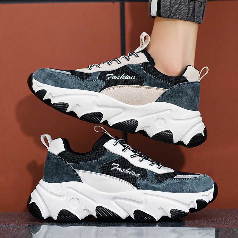 Summer fall Ins, Korean-style male sneakers, air-skinned leisure shoes.