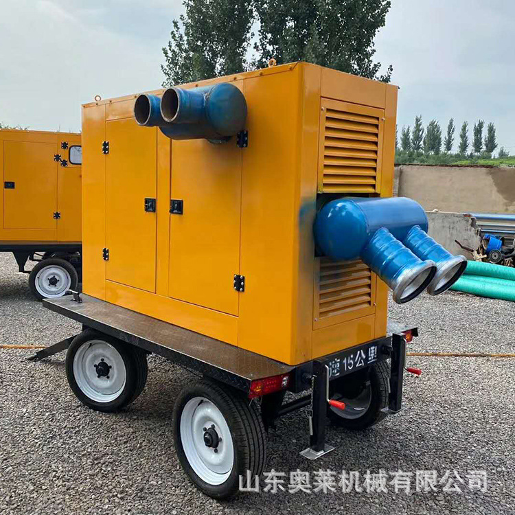 Mobile pump for anti-fouling, mobile diesel pumps, high traffic resistant to drought and floods