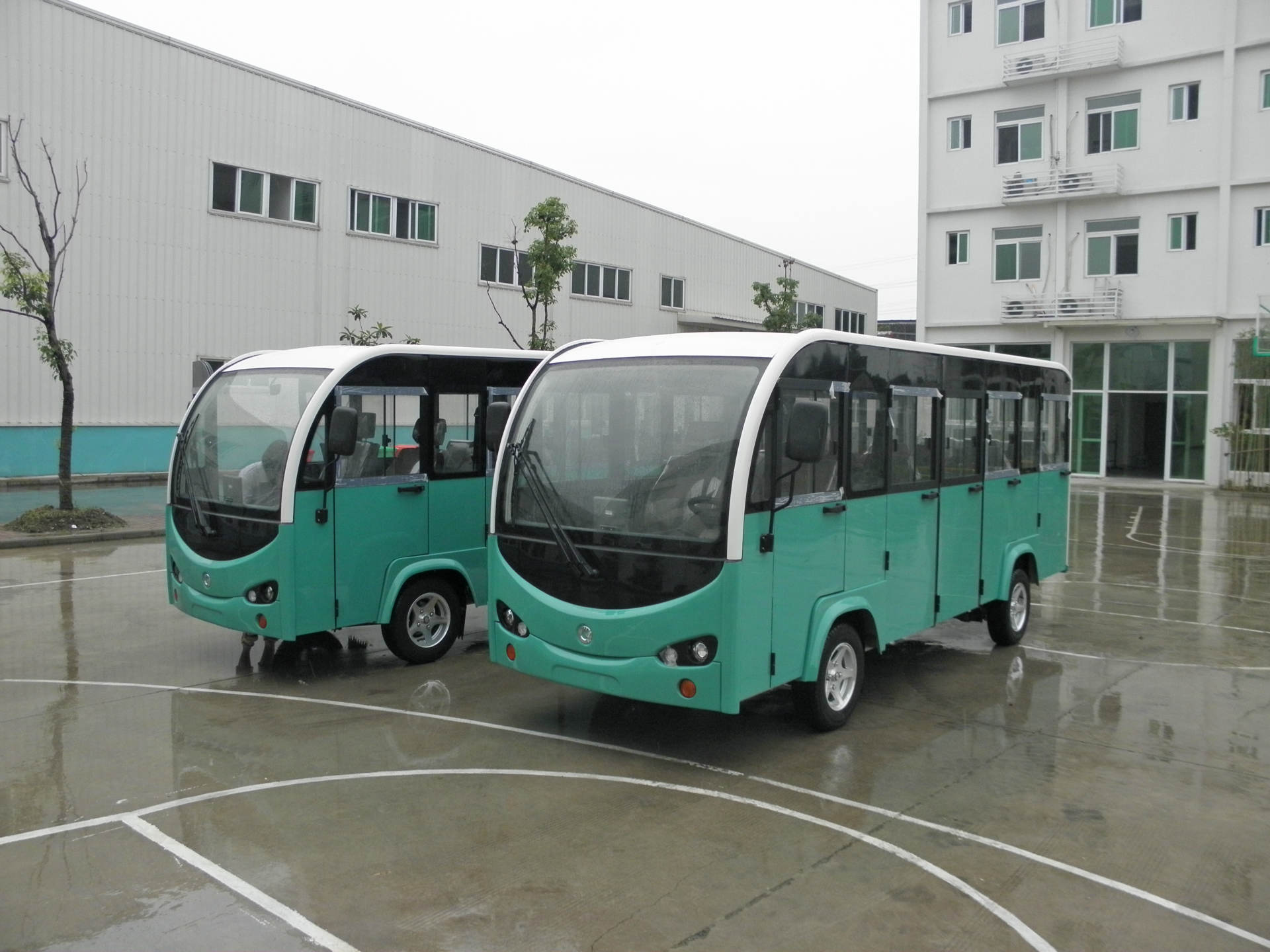 14 electric cruisers to the west.