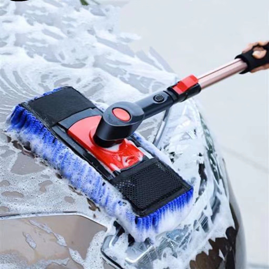 Car wash doesn't leave a brush and a car doesn't hurt.