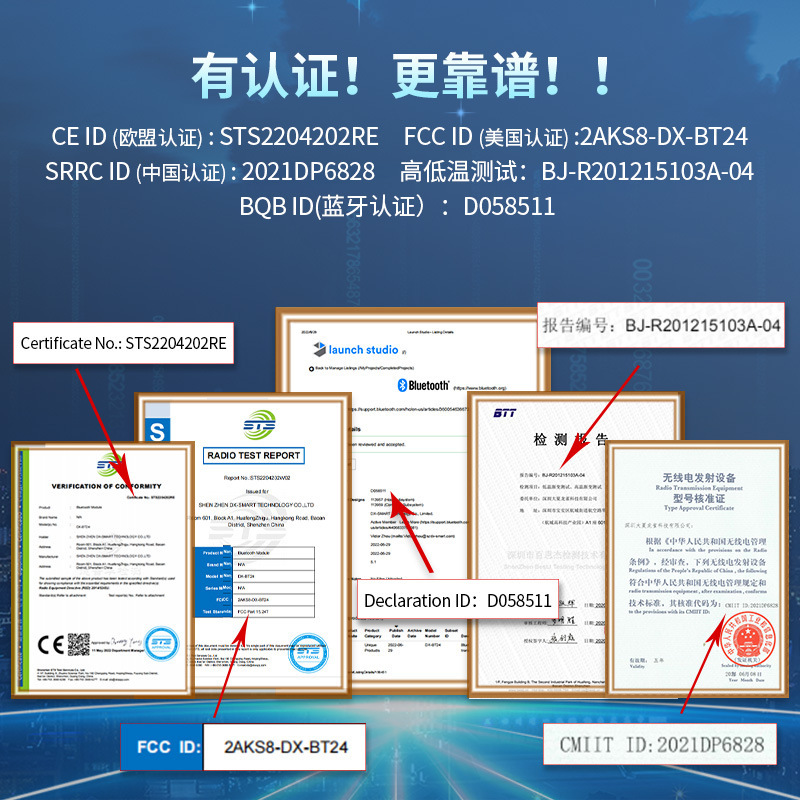 BT24-A Bluetooth module 10K+ High-speed transceiver data low-capacity BLE5.1 Wireless Passage