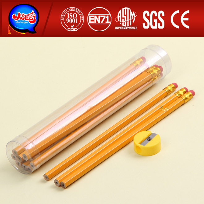 The manufacturer sold and distributed 12 wooden pencils of all sizes, rubber-coated HB yellow pencils and pencil knives.