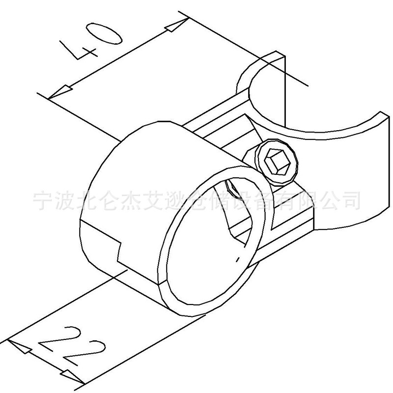 HJ-6A用于无障碍滑道护边线棒精益管组合接头紧固件带螺丝