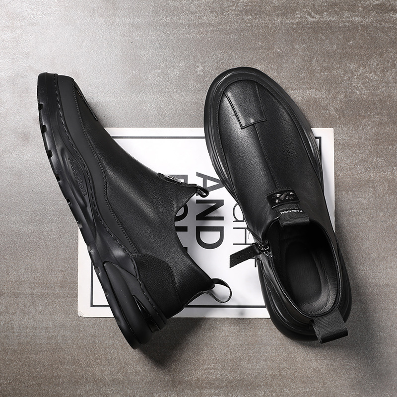 5075 Fashion Boots, Man's Recreation, Lazy Shoes, Soft-Skinned Shoes