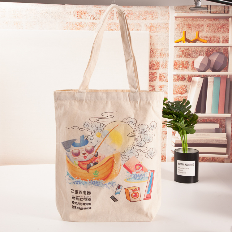 2023 Short air fashion canvas bags made of groceries for environmental shopping bags