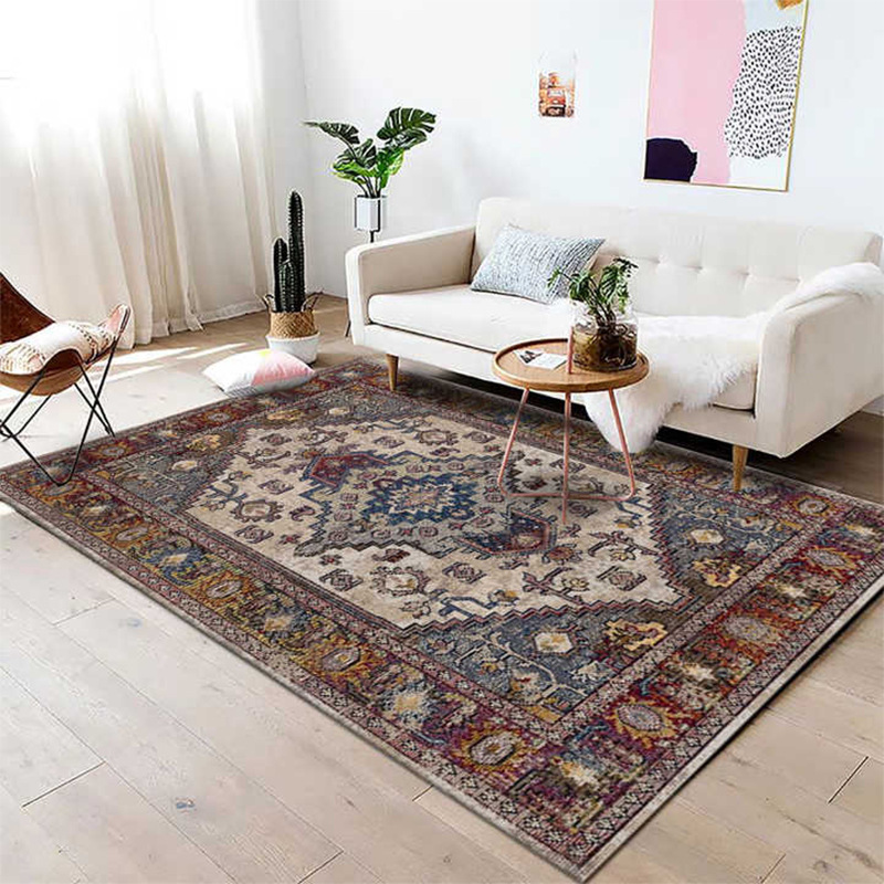 The cross-border Amazonian foreign-named windroom carpet, the northern rectangular crystal velvet carpet, can be washed with water.