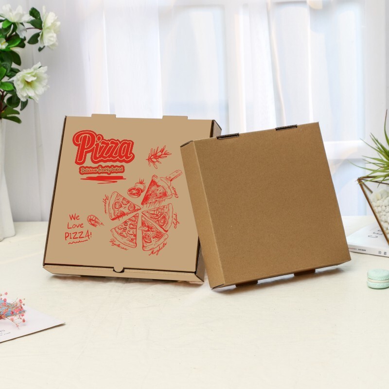 7 8 9 10 12 inch pizza box commercial one-time delivery pack of pizza box aluminium packaging box wholesale