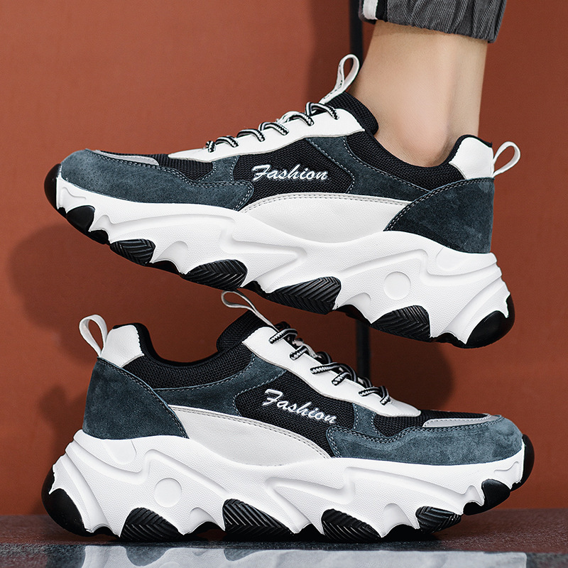 Summer fall Ins, Korean-style male sneakers, air-skinned leisure shoes.