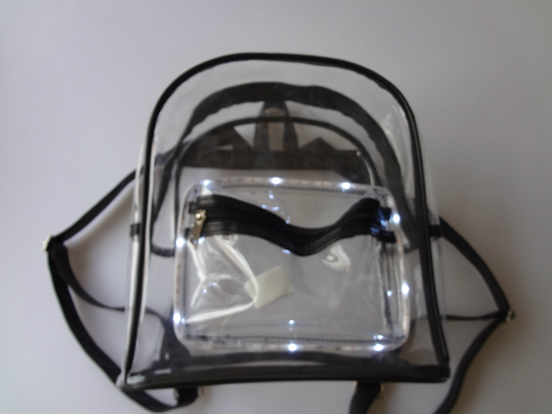 27*24*14PVC电音节透明背包LED灯LED light transparent Backpack