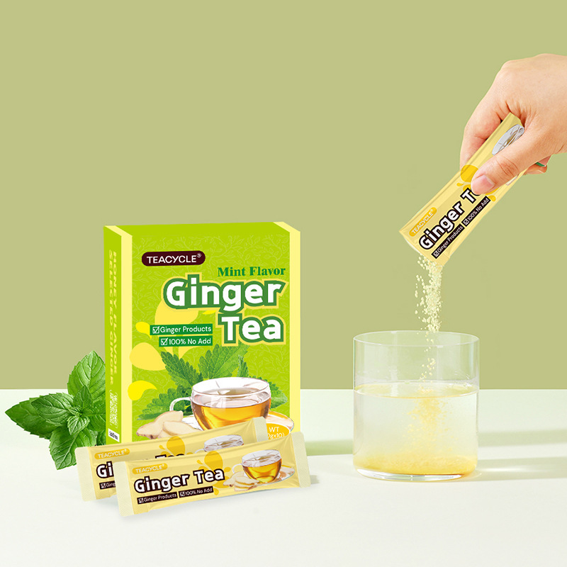 加工定製出口薄荷薑茶gingertea廠家代加工貼牌姜棗茶沖泡薑茶oem