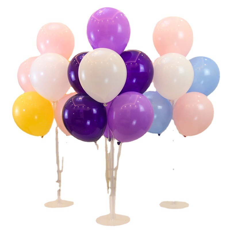 Balloon table, transparent stand, decorated balloon stand, balloon display set, balloon table stand.