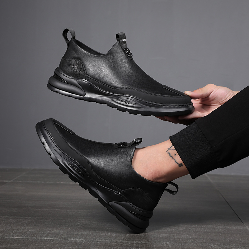 5075 Fashion Boots, Man's Recreation, Lazy Shoes, Soft-Skinned Shoes