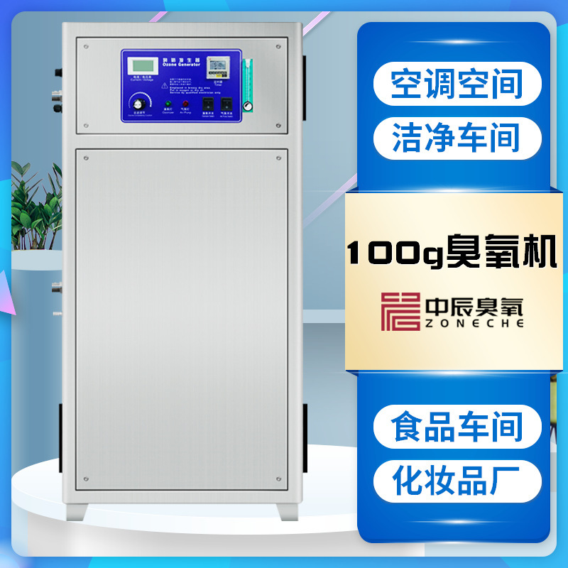 ZCO-100氧氣源100克臭氧消毒機印染廢水脫色降cod臭氧發生器廠家