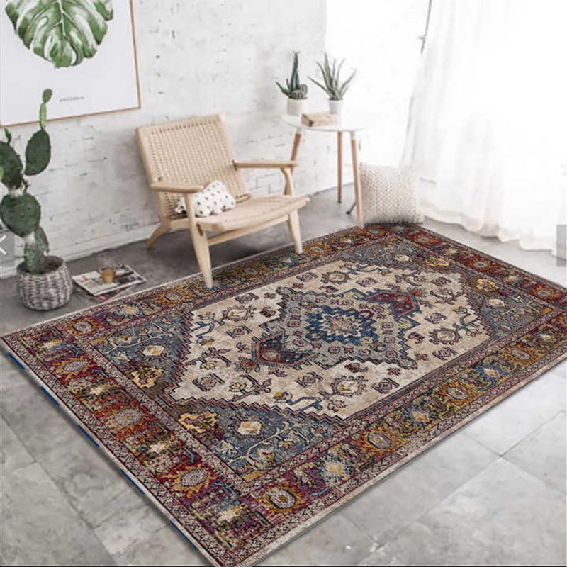 The cross-border Amazonian foreign-named windroom carpet, the northern rectangular crystal velvet carpet, can be washed with water.