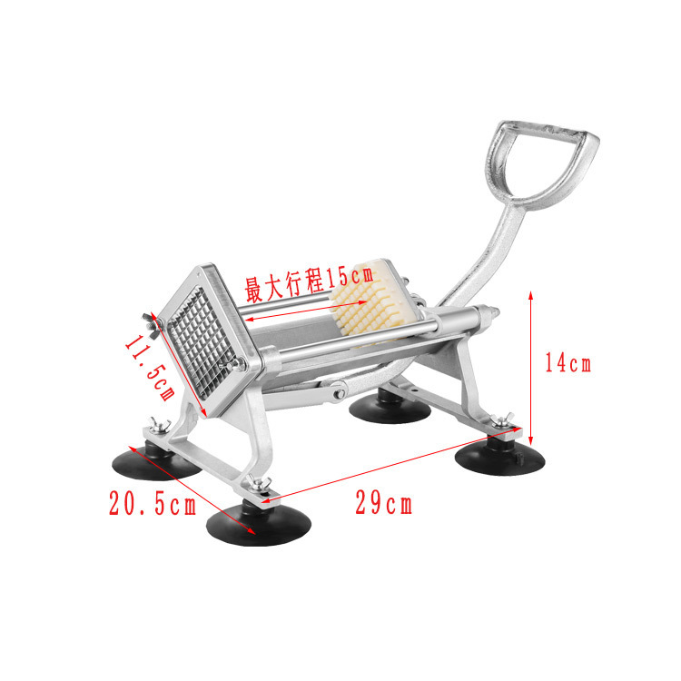 Manual fries, multi-purpose vegetable cutters, kitchen recoiled potato cutters, fruit cutters.