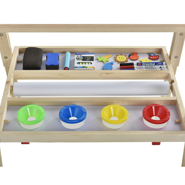 Multifunctional children's drawing boards can rise and fall from 3 to 7 years of age, with dustless two-sided drawings of wood-carrying frame wholesaled from Amazon.