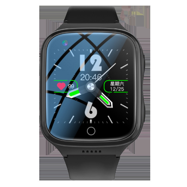 Vibration 4G custom-made Android smartphone watch positioning blood pressure temperature monitoring platform programme