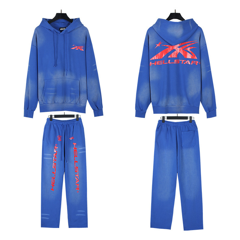 Màu mới 24FW mới của hãng dầu gội đầu Hellstar đang mặc cùng một người đàn ông và phụ nữ trong thương mại nước ngoài