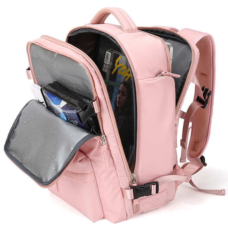 Two-capable multi-purpose baggage dry and wet-separated backpacks for cross-border travel.