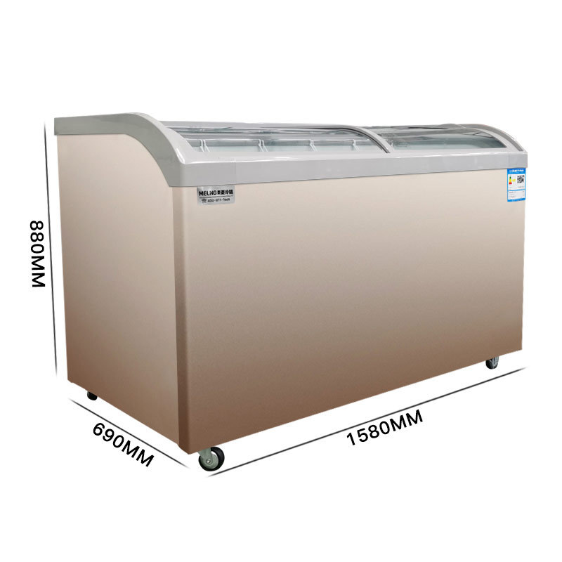 Chảy Minh hoạ (MELING) Cửa sổ hình chữ nhật hiển thị tủ lạnh tủ lạnh SC/SD-528GYT