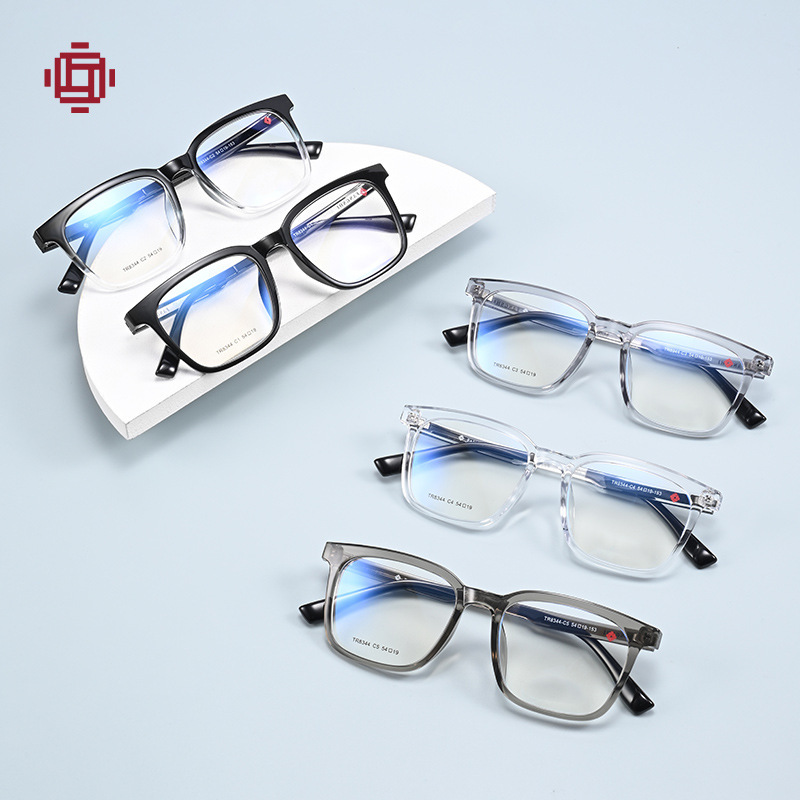 TR8344 net red box, TR lenses frame male peri-vision glasses 54-19-153