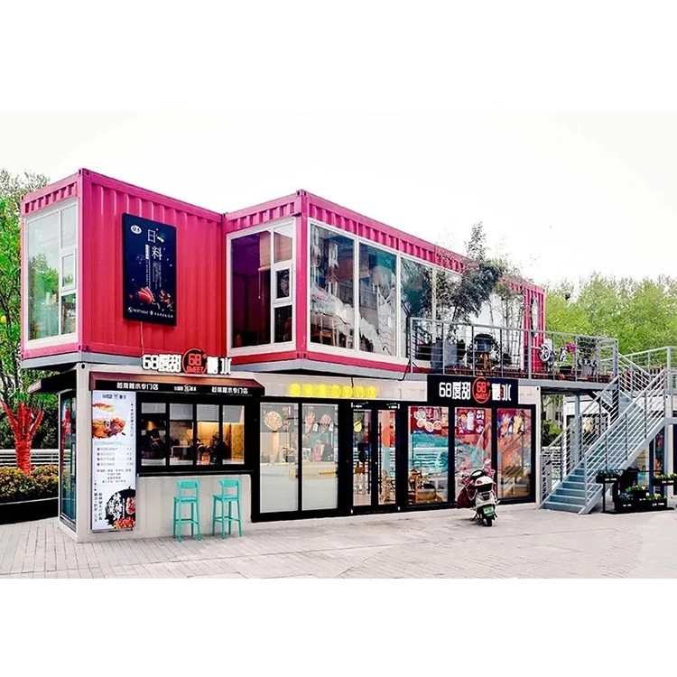 A resort camp in the container store, a resort house in the area.