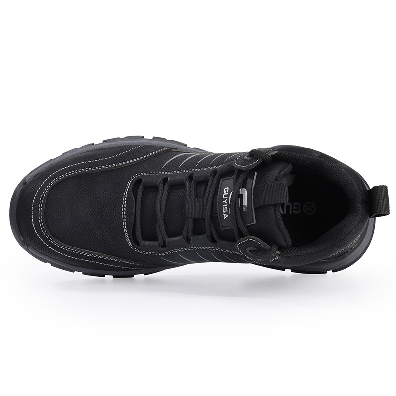 It's custom-made, man-made shoes that are protected from stabbing through smooth-skinned steel packs.