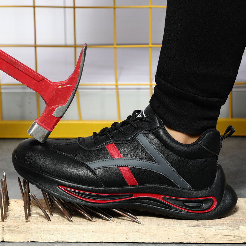 Cross-border security of shoes, male steel head protection against piercing through waterproof and comfortable security work.
