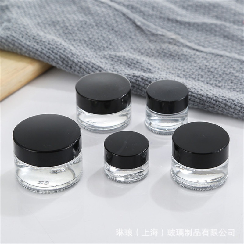 出口5g白瓷膏霜瓶 8g白瓷瓶 上海白色玻璃化妆瓶现货LOGO颜色