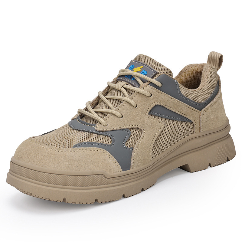 Customized 2024 new safety shoes to protect men from piercing steel bunheads.