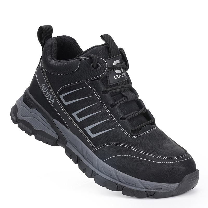 It's custom-made, man-made shoes that are protected from stabbing through smooth-skinned steel packs.