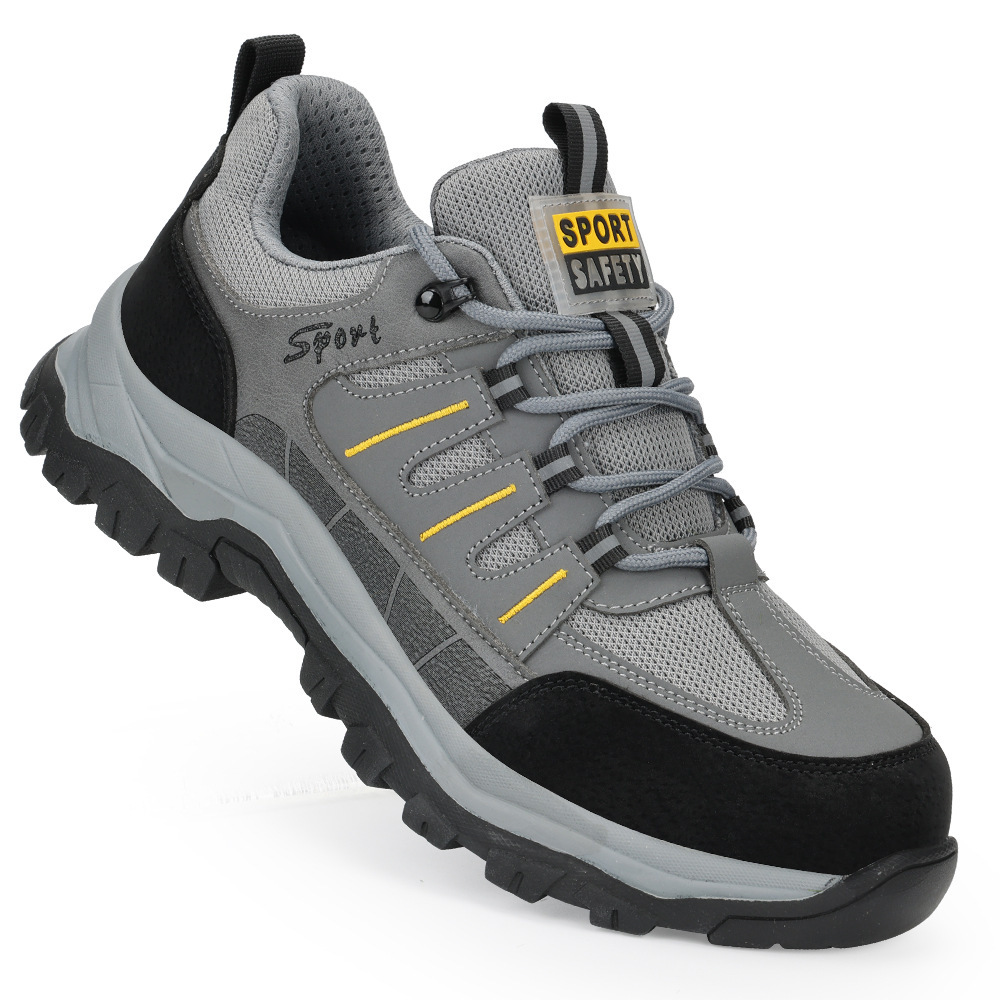 2024 new slipper-resistant sandals protected against stabbing through smooth and comfortable steel bunheads, custom-made summer male safety shoes