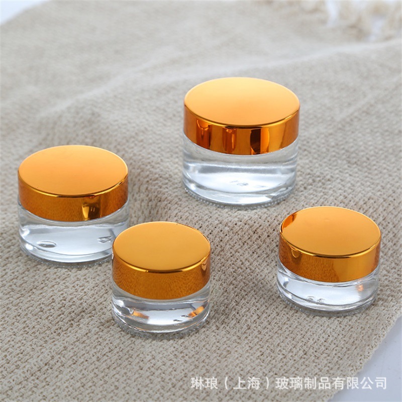 出口5g白瓷膏霜瓶 8g白瓷瓶 上海白色玻璃化妆瓶现货LOGO颜色