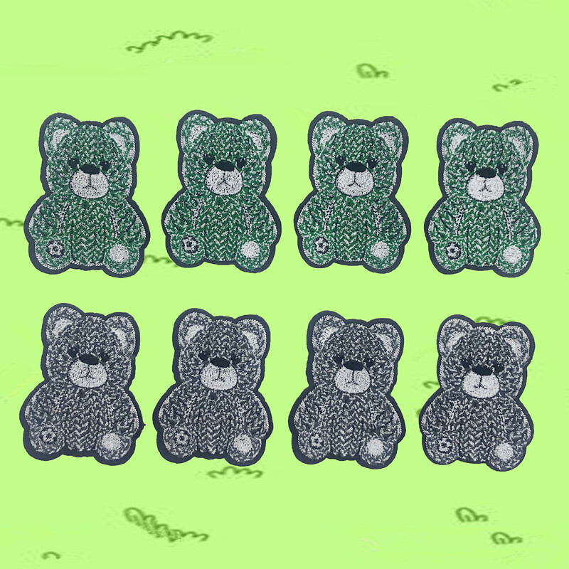 New cash special embroidery, bear-brush embroidery pattern.