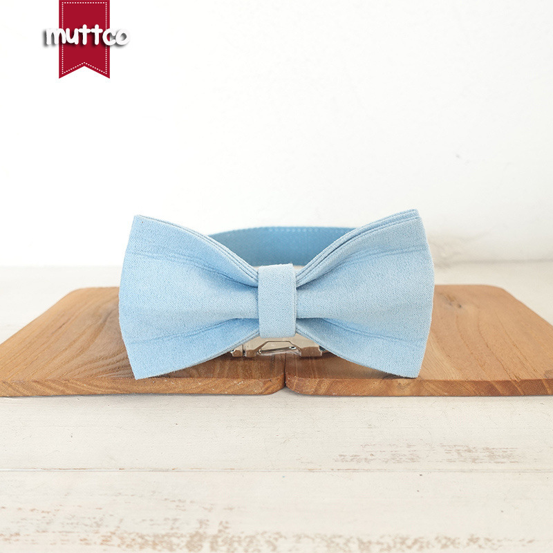 MUTTCCO's new pet tie, mid-sized dog bow, Teddy's collar, UBT-032.