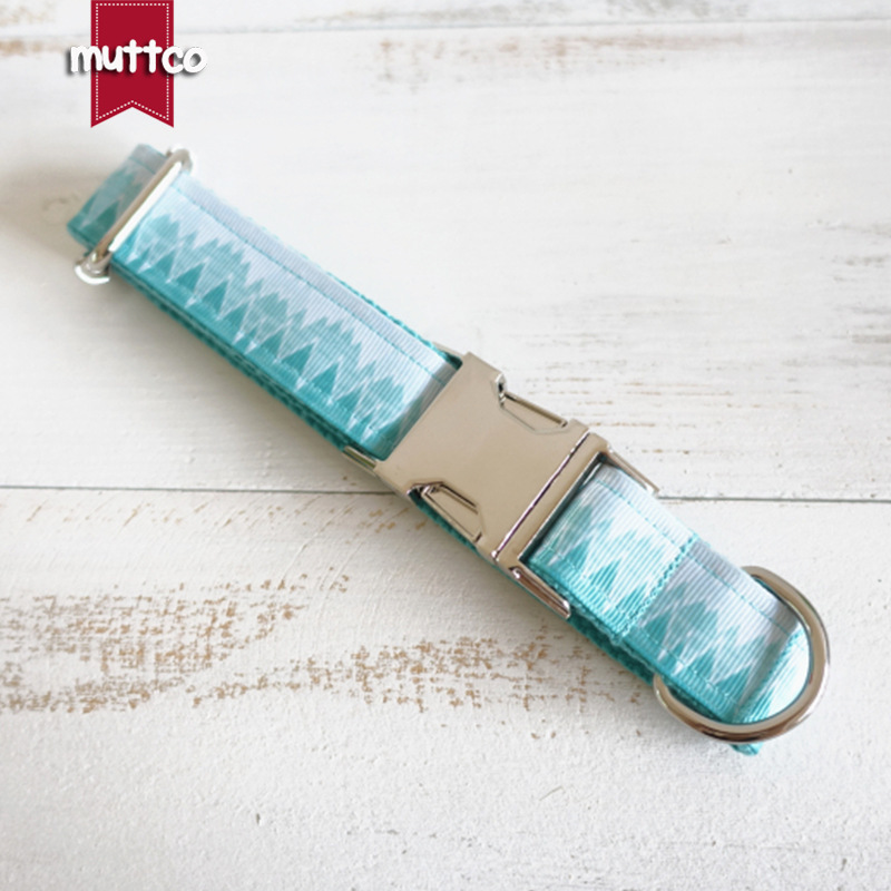 A simple design of Teddy's dog collars, pet collars, pet packs, blue pet collars.