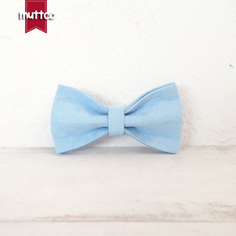 MUTTCCO's new pet tie, mid-sized dog bow, Teddy's collar, UBT-032.