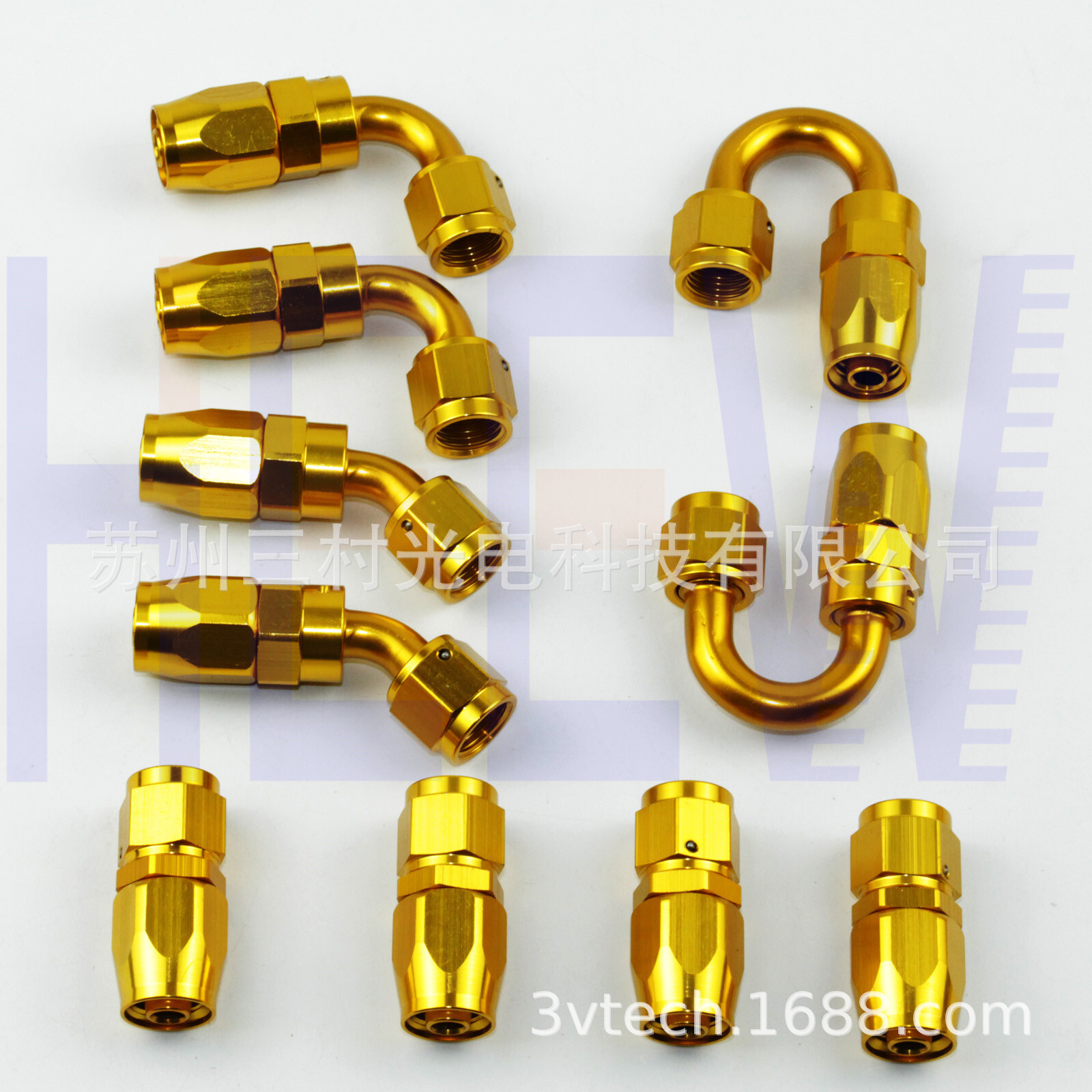 Sửa đổi động cơ của máy lọc dầu AN6 6A làm mát đường ống chính 45 ° 360 độ trung bình đông lạnh phụ tùng vàng