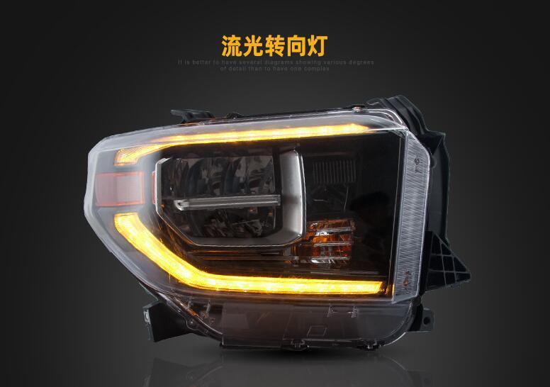 适用坦途大灯总成改装氙气LED大灯 TOYOTA TUNDRA LED HEAD LAMPS