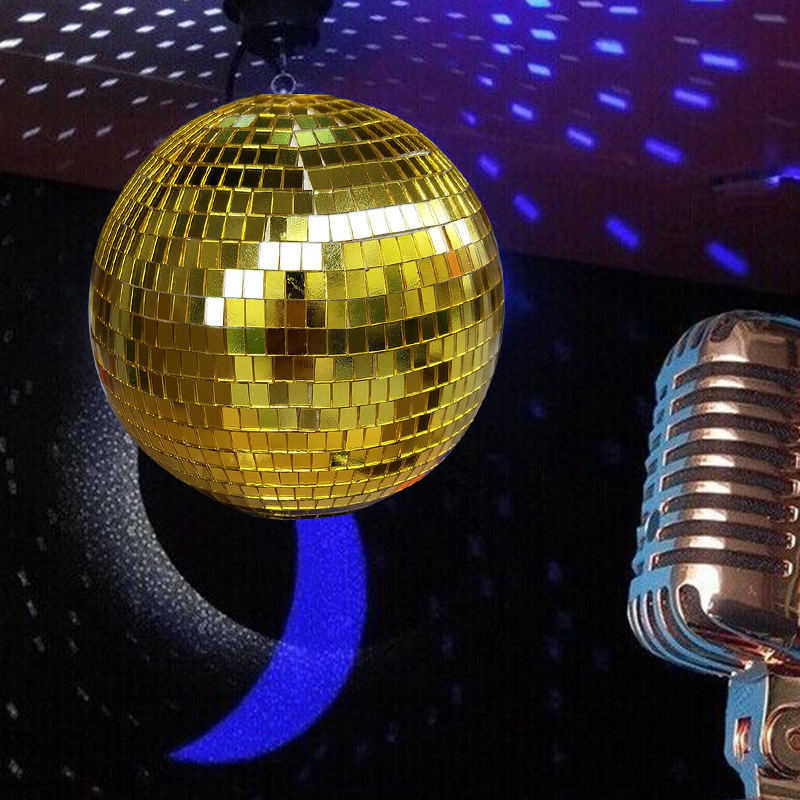 Golden Mirror stage bar Disco decorated ball wedding cake decorated Christmas ball