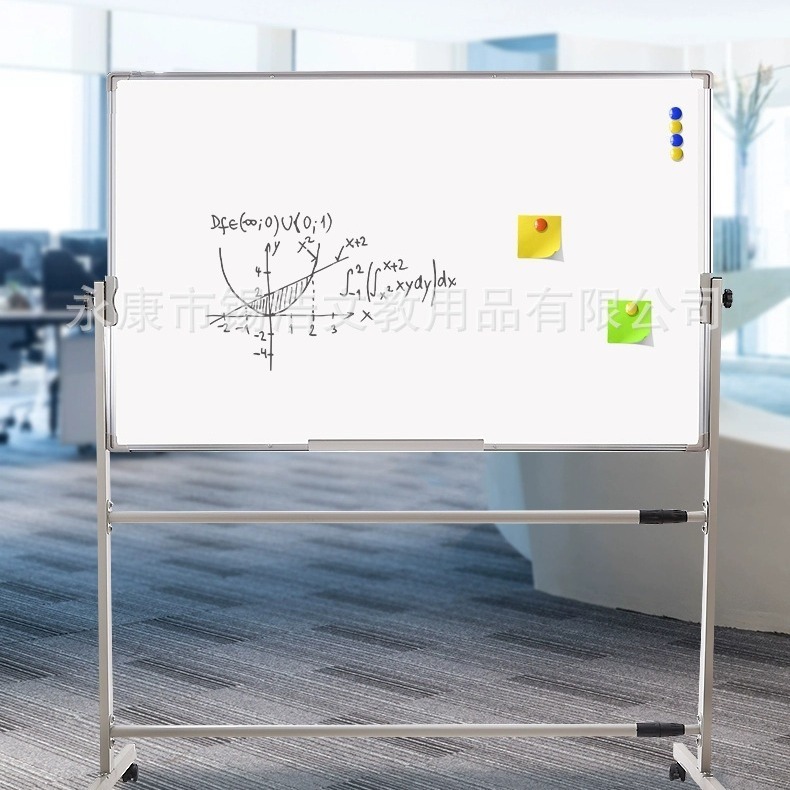 Mobile whiteboard double-sided greenboard office whiteboard display board for pedagogues with whiteboards