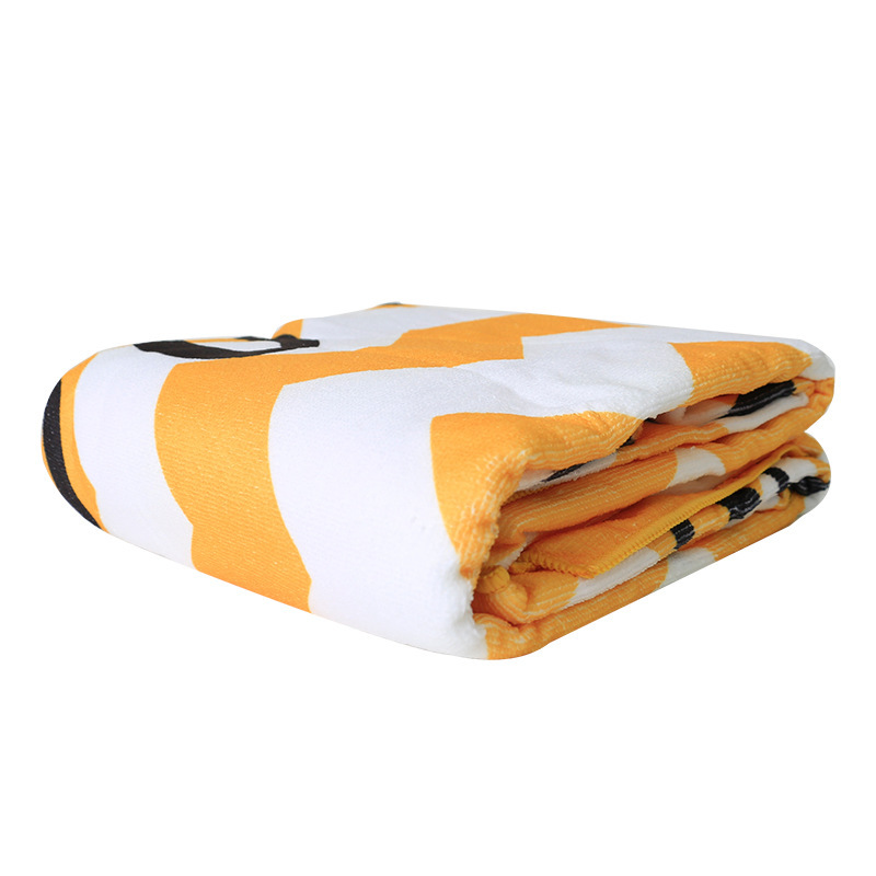 Super-fiber 디지털 방식으로 줄무늬 수건, 선물 바닷가 수건 90*200의 외국 무역 customised 로고