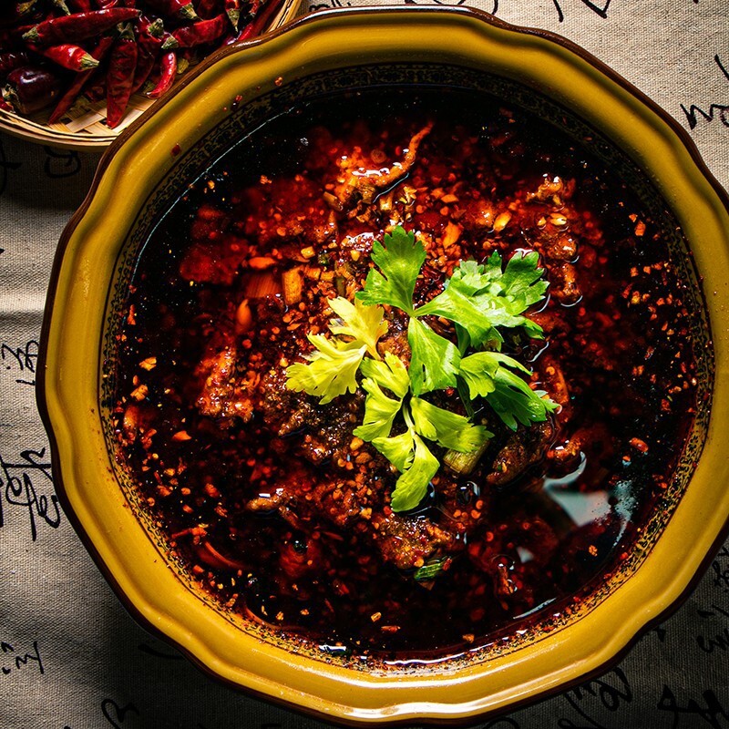 Hạt Sichuan Bean Vegetables và Red Bean Peaser 500g bi-đông đựng nước tương.